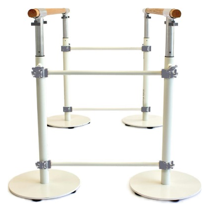 Parallel Stability Barres 6ft (White) | TechFit Pilates Pilates equipment India