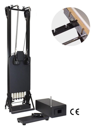 SPX Max Reformer Bundle with Vertical Stand (Jet Black) | TechFit Pilates Pilates equipment India