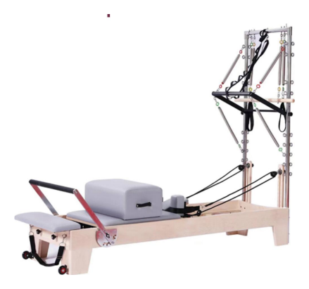 Classical Maple Reformer with Tower | TechFit Pilates Pilates equipment India