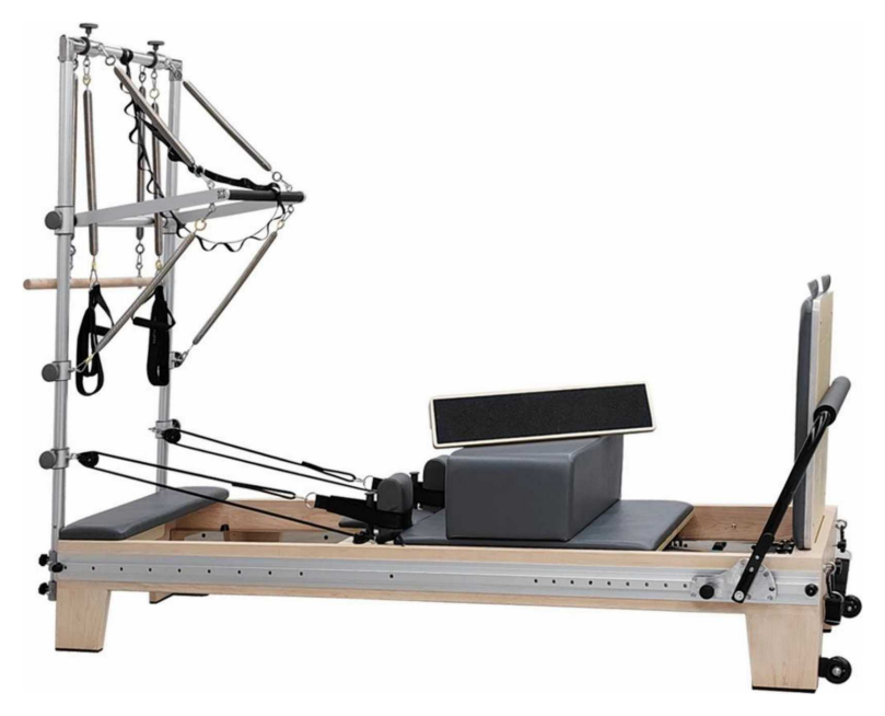 Top Full Track Maple Reformer with Tower | TechFit Pilates Pilates equipment India